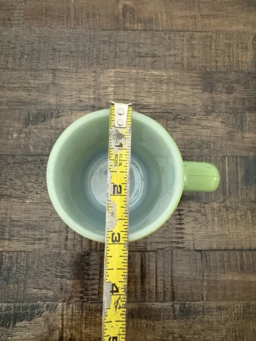 Fire King Avocado Green Coffee Mug Vintage Anchor Hocking